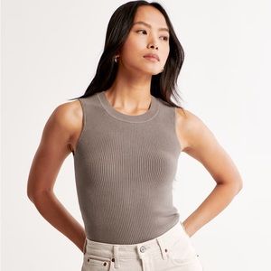 nwt beige abercrombie knit top